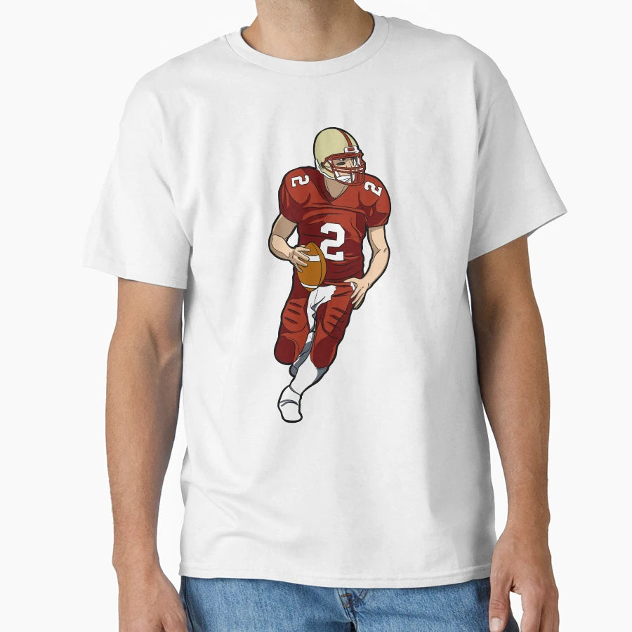 American Football Player Sport Athlete T-Shirt - Novelty Apparel for Adults - T-Shirt, Sweatshirt, Hoodie