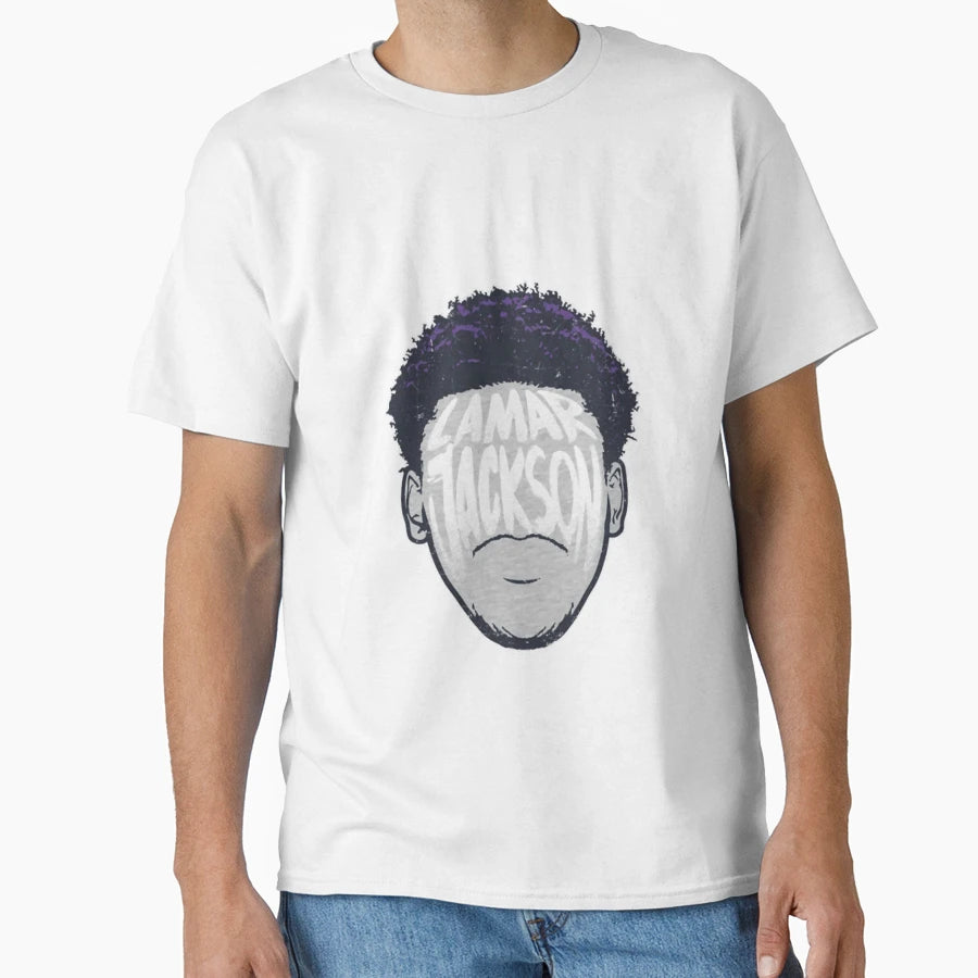 Lamar Baltimore Player Silhouette T-Shirt - Novelty Apparel Unisex - T-Shirt, Sweatshirt, Hoodie
