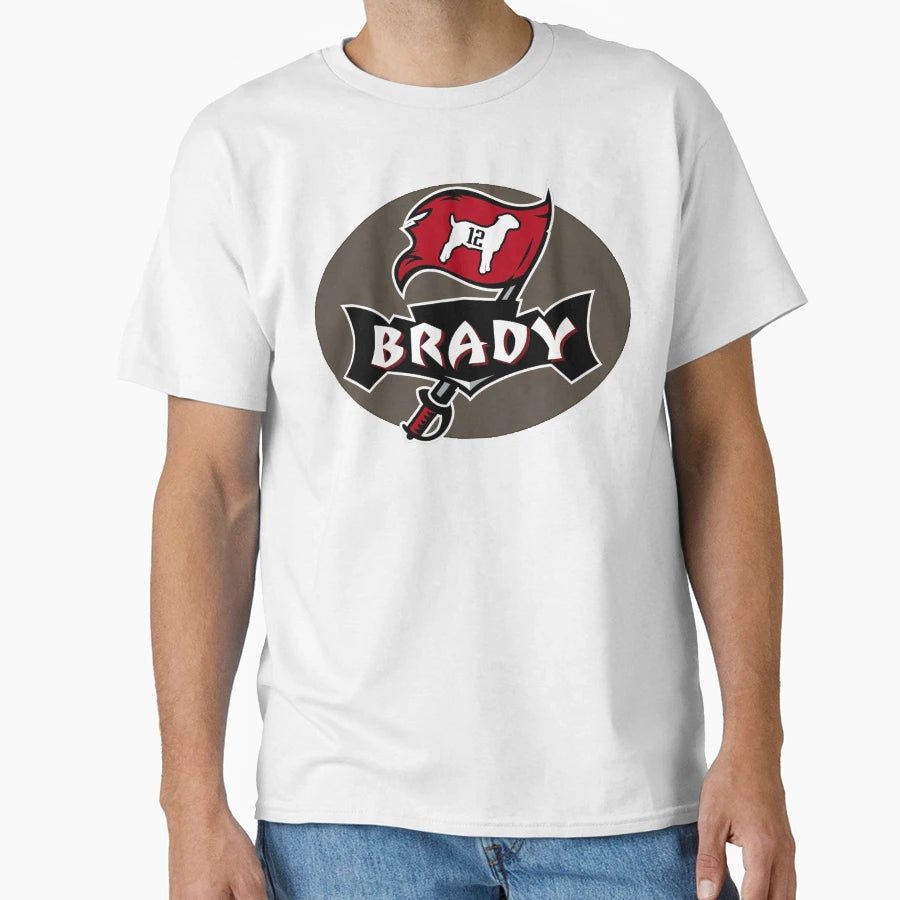Tampa Bay Brady Goat 12 Fan T-Shirt - Fun Novelty Design Men Women - T-Shirt, Sweatshirt, Hoodie