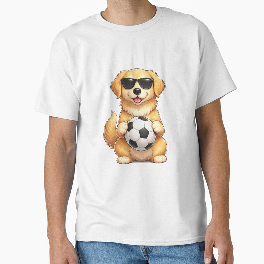 Dog Soccer Hero by Icareis-Studios - Adult & Kids T-Shirts, Sweatshirts & Hoodies apparel design preview 1