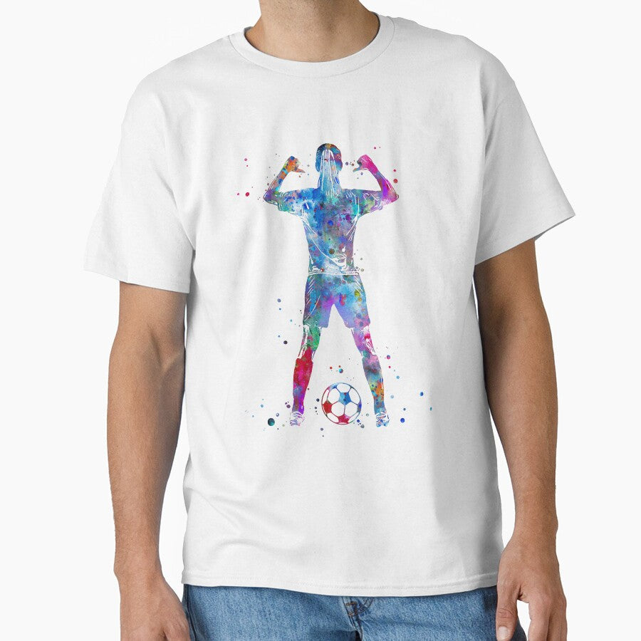 Female Soccer Player by Rosaliartbook - Adult & Kids T-Shirts, Sweatshirts & Hoodies apparel design preview 1
