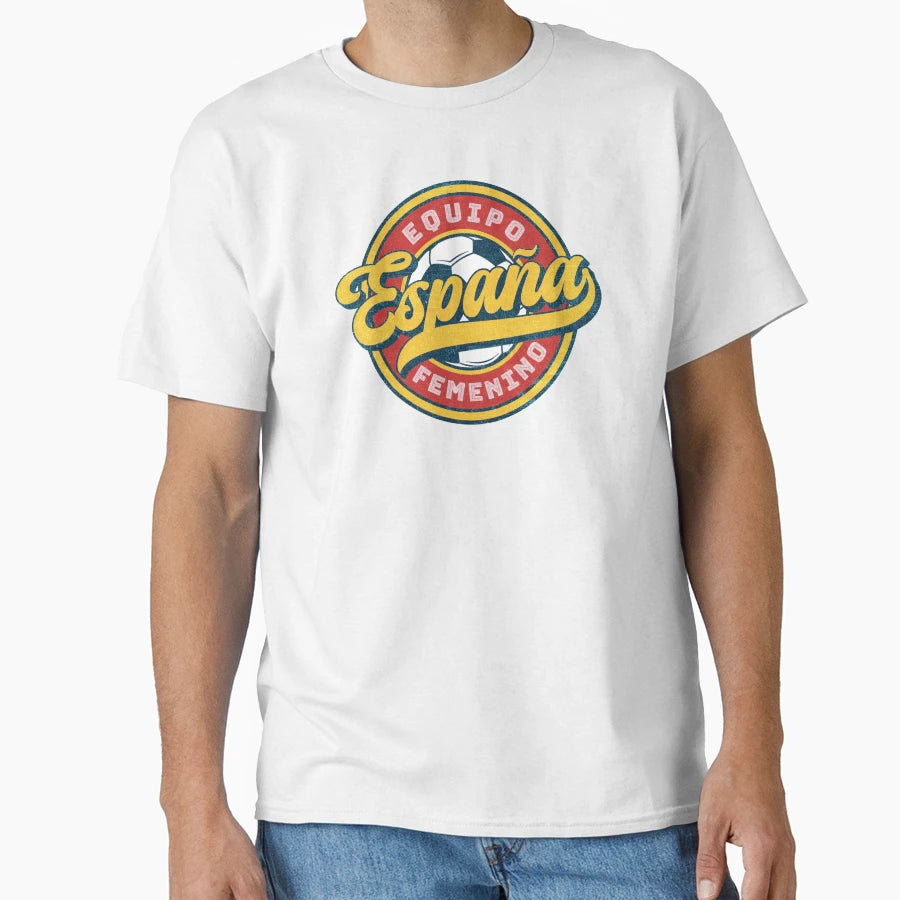 Spain Womens Football Team Badge Futfem T-Shirt - Trendy Graphic Men Women - T-Shirt, Sweatshirt, Hoodie