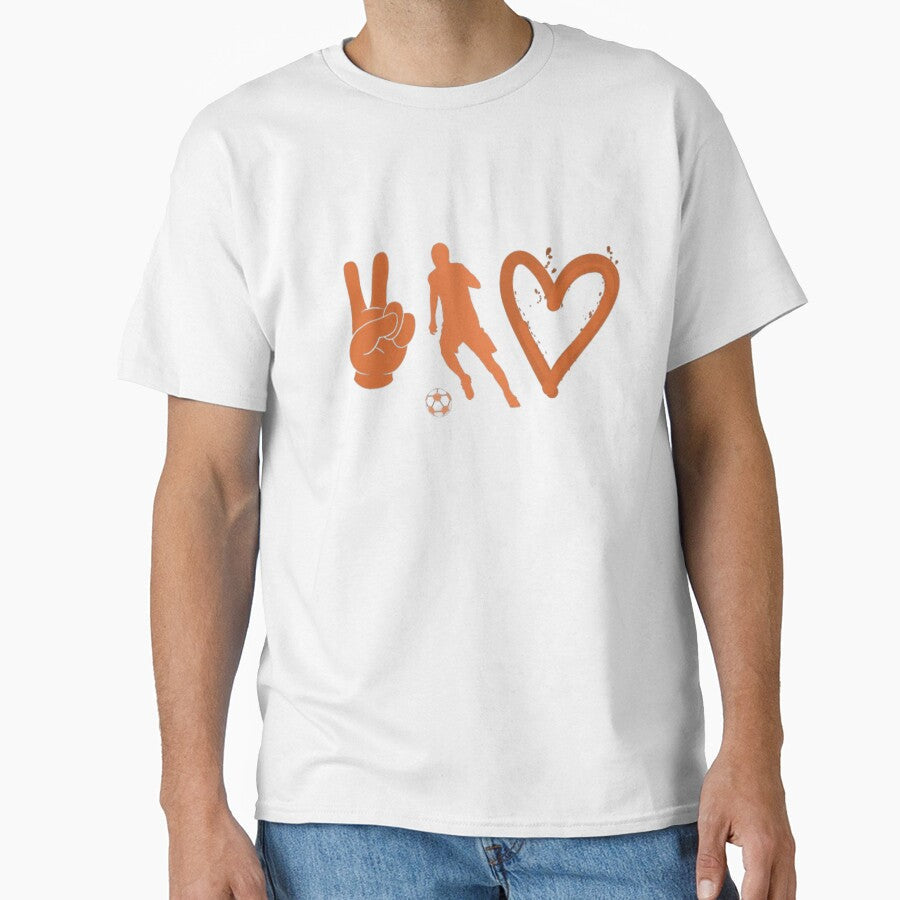 Peace Football And Love,Football Lover by - Adult & Kids T-Shirts, Sweatshirts & Hoodies apparel design preview 1