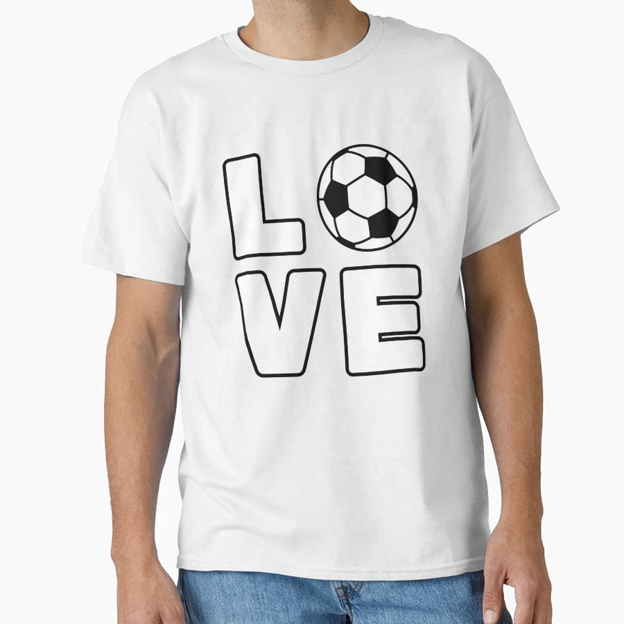 Love Soccer T-Shirt - Fun Novelty Design for Adults - T-Shirt, Sweatshirt, Hoodie