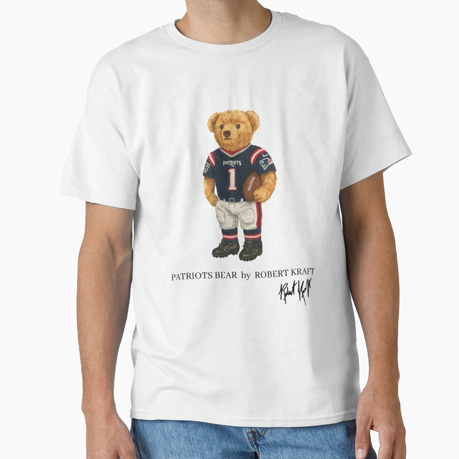 Patriots Bear T-Shirt - Aesthetic Graphic Unisex - T-Shirt, Sweatshirt, Hoodie