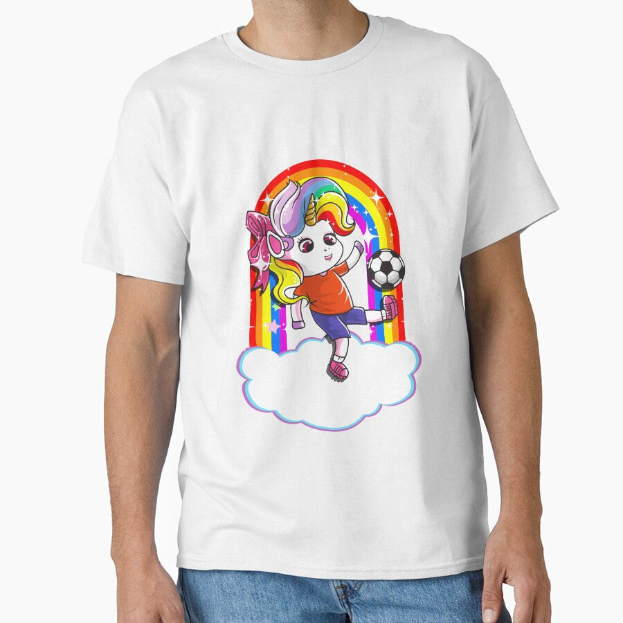 Unicorn Soccer Player Coach Tournaments by frittata - Adult & Kids T-Shirts, Sweatshirts & Hoodies apparel design preview 1