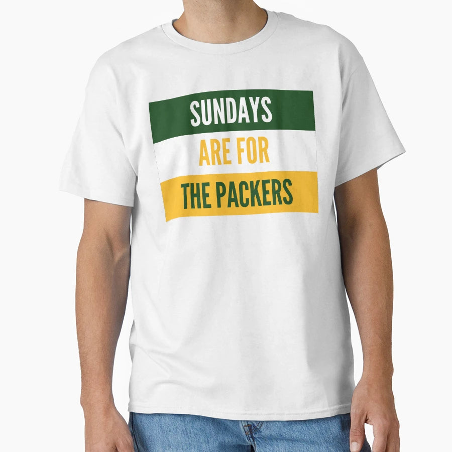 Sundays Packers T-Shirt - Custom Art Print Unisex - T-Shirt, Sweatshirt, Hoodie