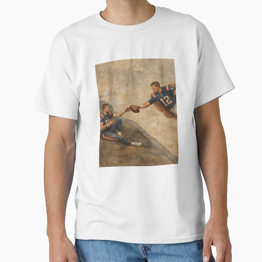 Funny New England Qb Brady And Maye T-Shirt - Novelty Apparel Men Women - T-Shirt, Sweatshirt, Hoodie