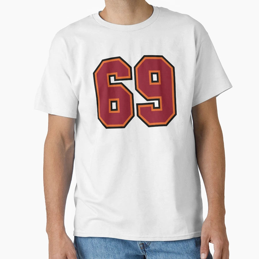 Number 69 Sports Tampa Sixty Nine Jersey T-Shirt - Aesthetic Graphic Unisex - T-Shirt, Sweatshirt, Hoodie