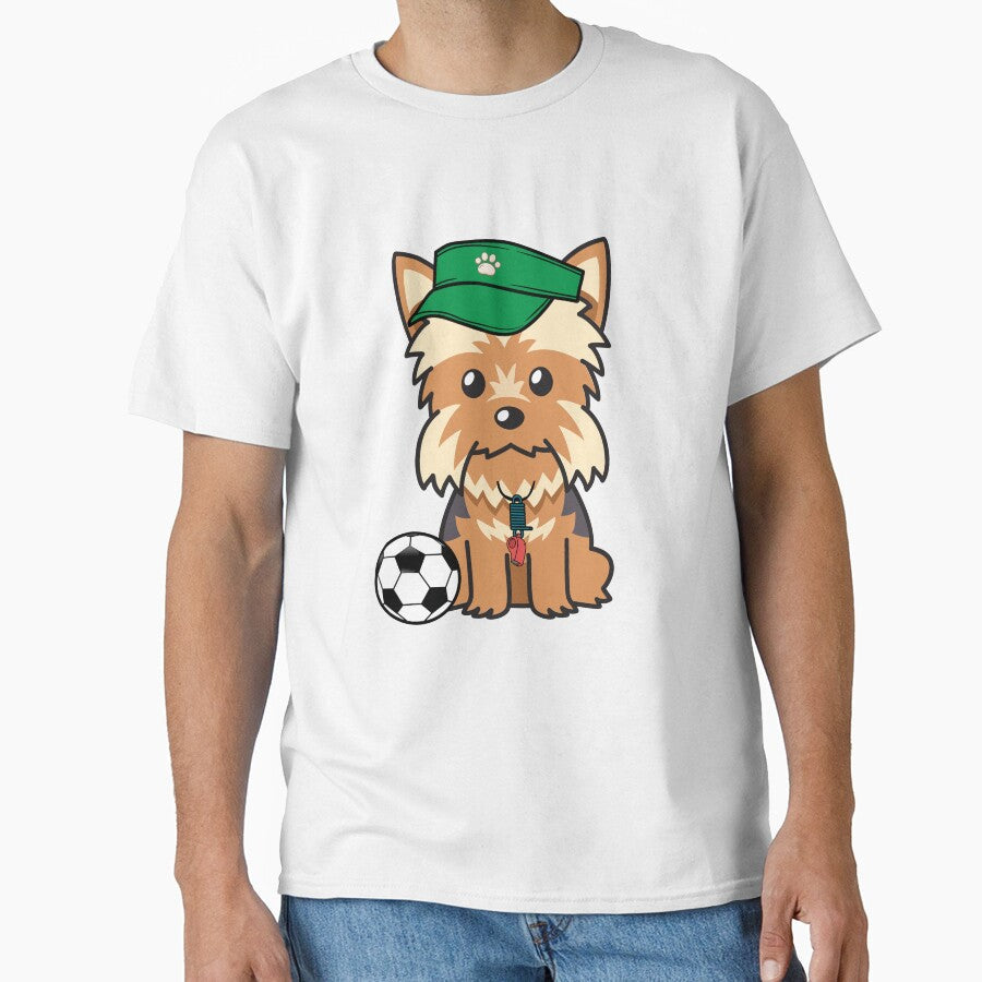 Soccer Player Yorkshire Terrier by Pet Station - Adult & Kids T-Shirts, Sweatshirts & Hoodies apparel design preview 1