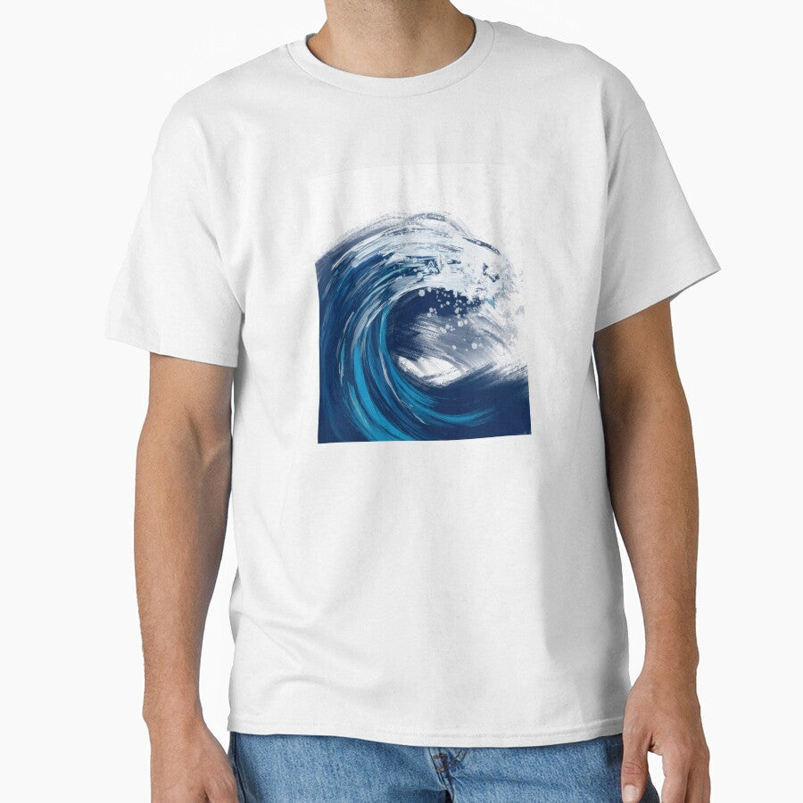 HANDMADE PAINT- OCEAN WAVES ART OCENA LOVER by - Adult & Kids T-Shirts, Sweatshirts & Hoodies apparel design preview 1