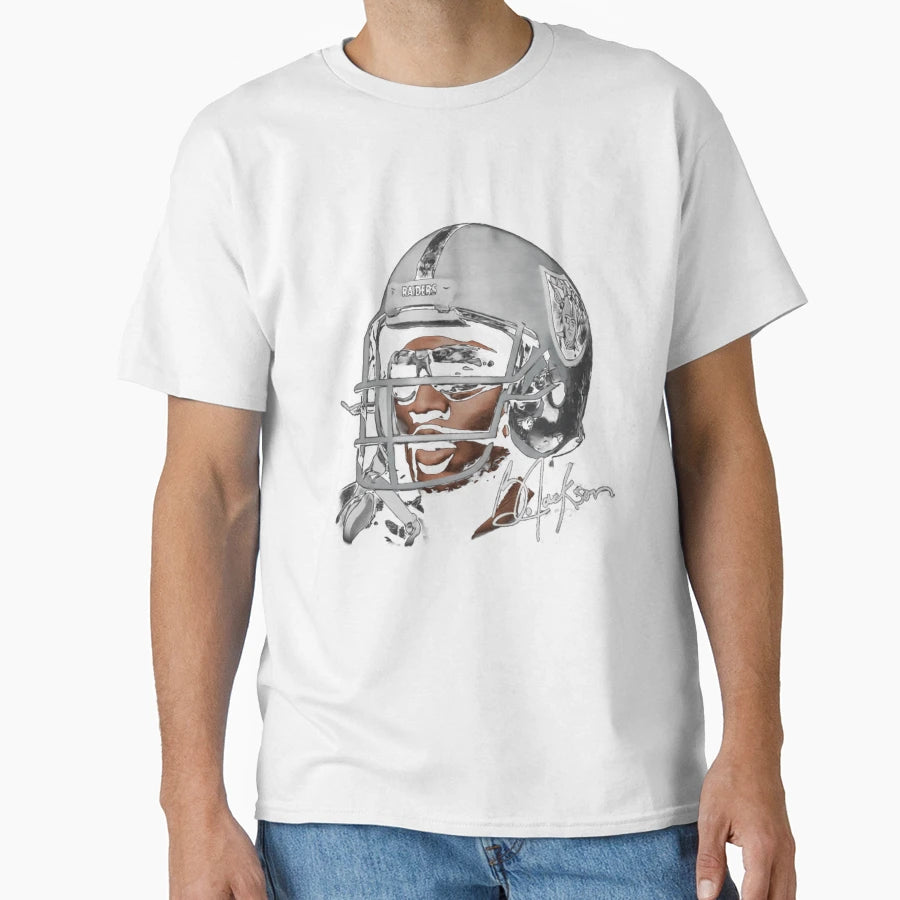 Bo Jackson Watercolor Art T-Shirt - Streetwear Style for Adults - T-Shirt, Sweatshirt, Hoodie
