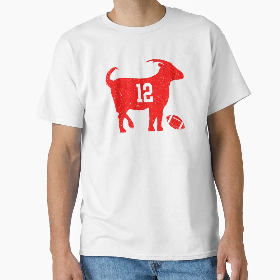 Goat 12 Tampa Bay Football T-Shirt - Streetwear Style Unisex - T-Shirt, Sweatshirt, Hoodie