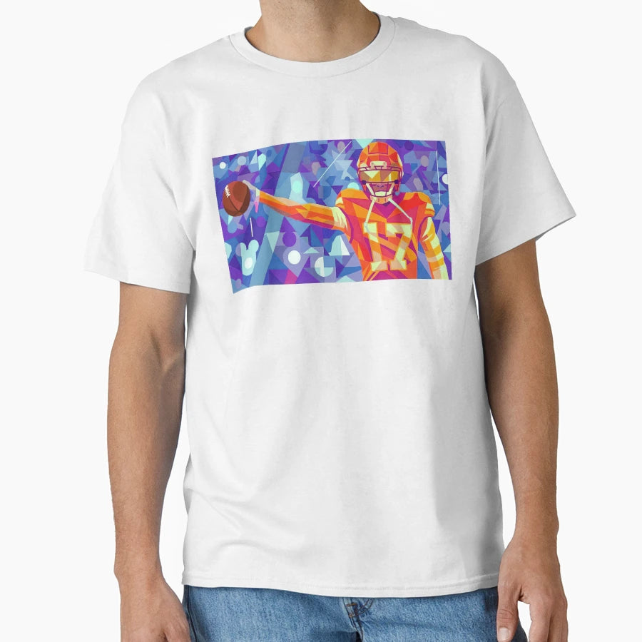Football Player T-Shirt - Aesthetic Graphic for Adults - T-Shirt, Sweatshirt, Hoodie