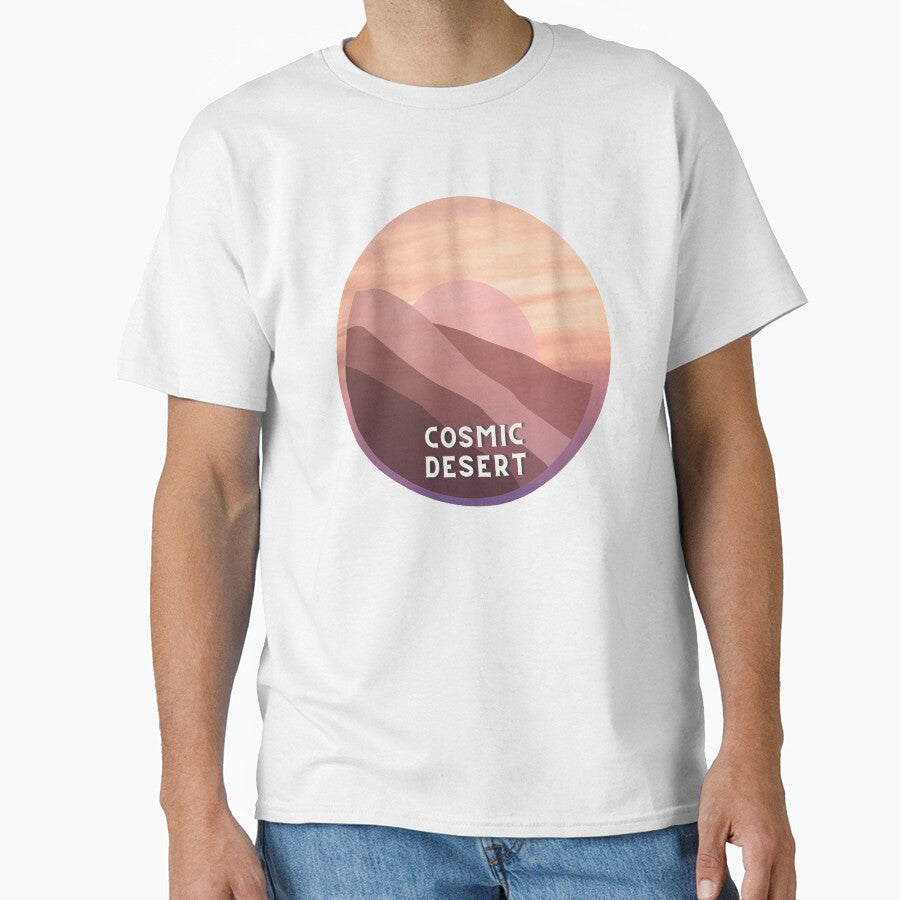 Red Sand Cosmic Desert Yellow Purple Gradient Sticker - Adult & Kids T-Shirts, Sweatshirts & Hoodies apparel design preview 1