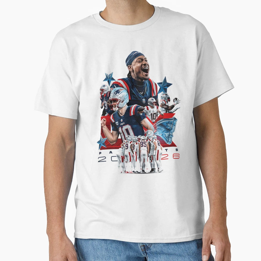 New England Patriots Team T-Shirt - Graphic Print Men Women - T-Shirt, Sweatshirt, Hoodie