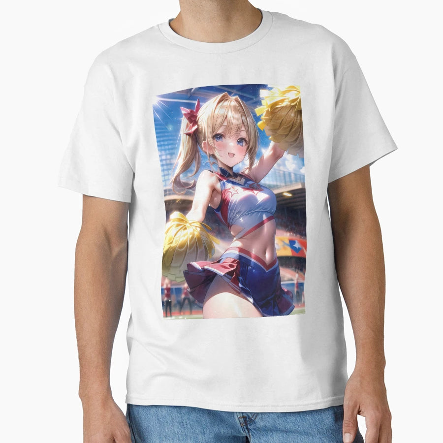 Copy Cheerleader Anime Stadium Portrait T-Shirt - Unique Graphic Men Women - T-Shirt, Sweatshirt, Hoodie