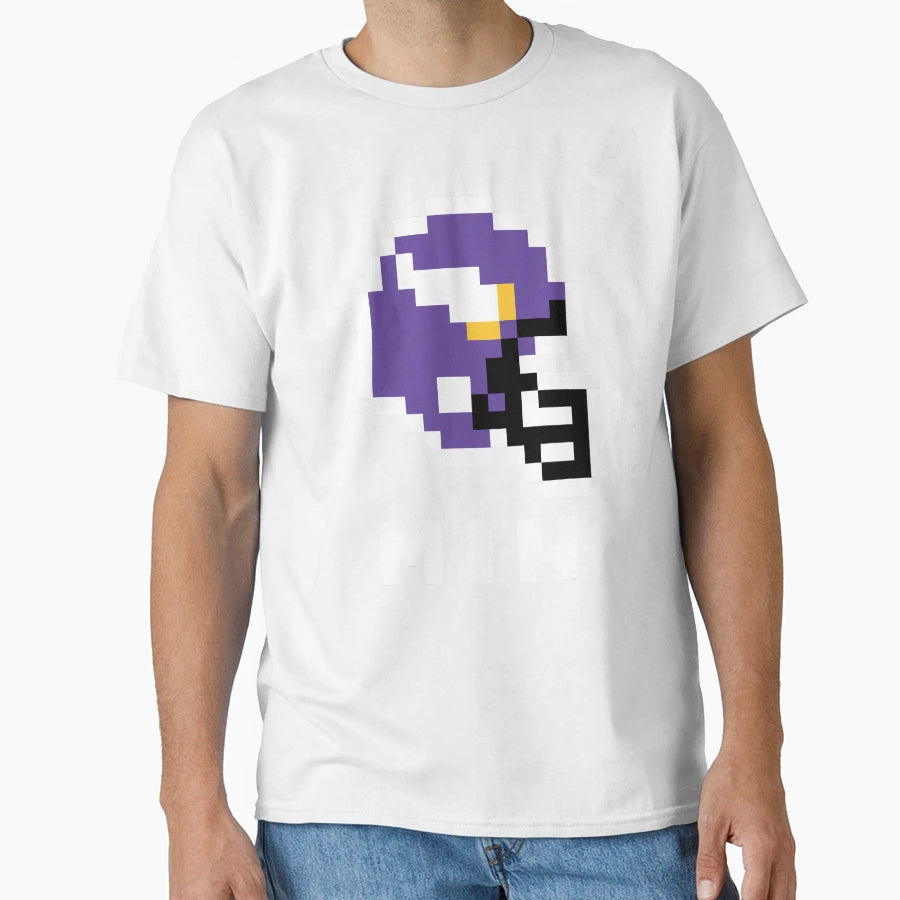 Minnesota Vikings Tecmo Super Bowl T-Shirt - Novelty Apparel for Adults - T-Shirt, Sweatshirt, Hoodie