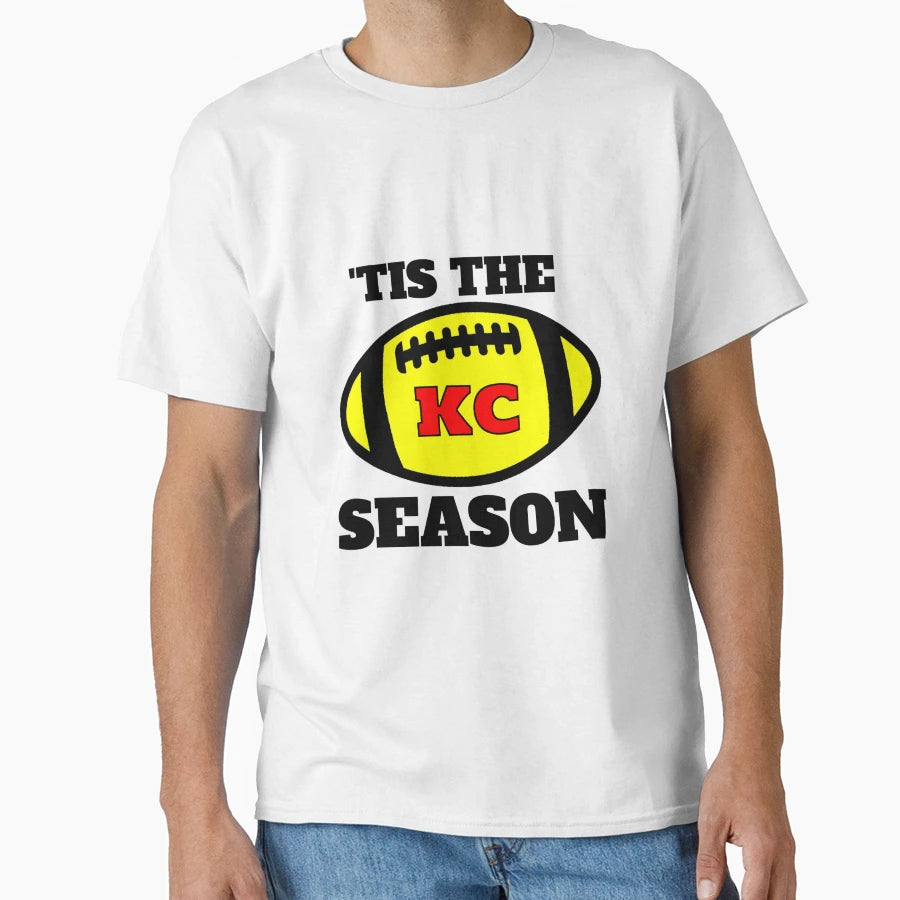 Chiefs Tis Season Football T-Shirt - Minimalist Print Unisex - T-Shirt, Sweatshirt, Hoodie