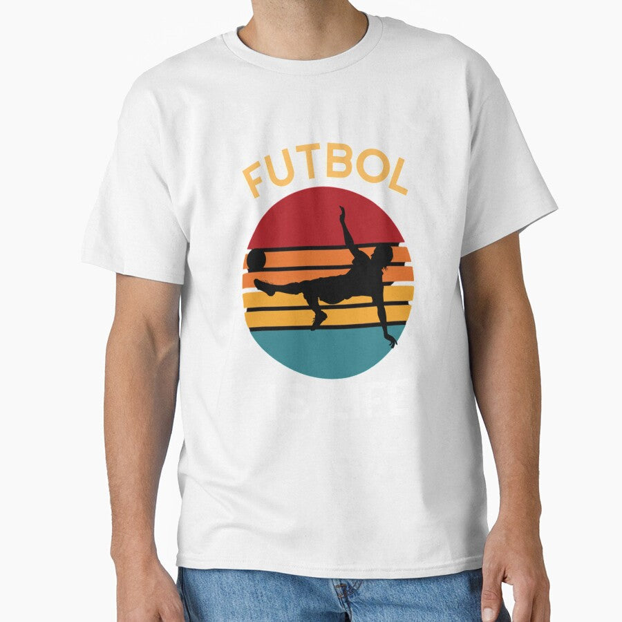 Futbol is life vintage by AlexLam2 - Adult & Kids T-Shirts, Sweatshirts & Hoodies apparel design preview 1