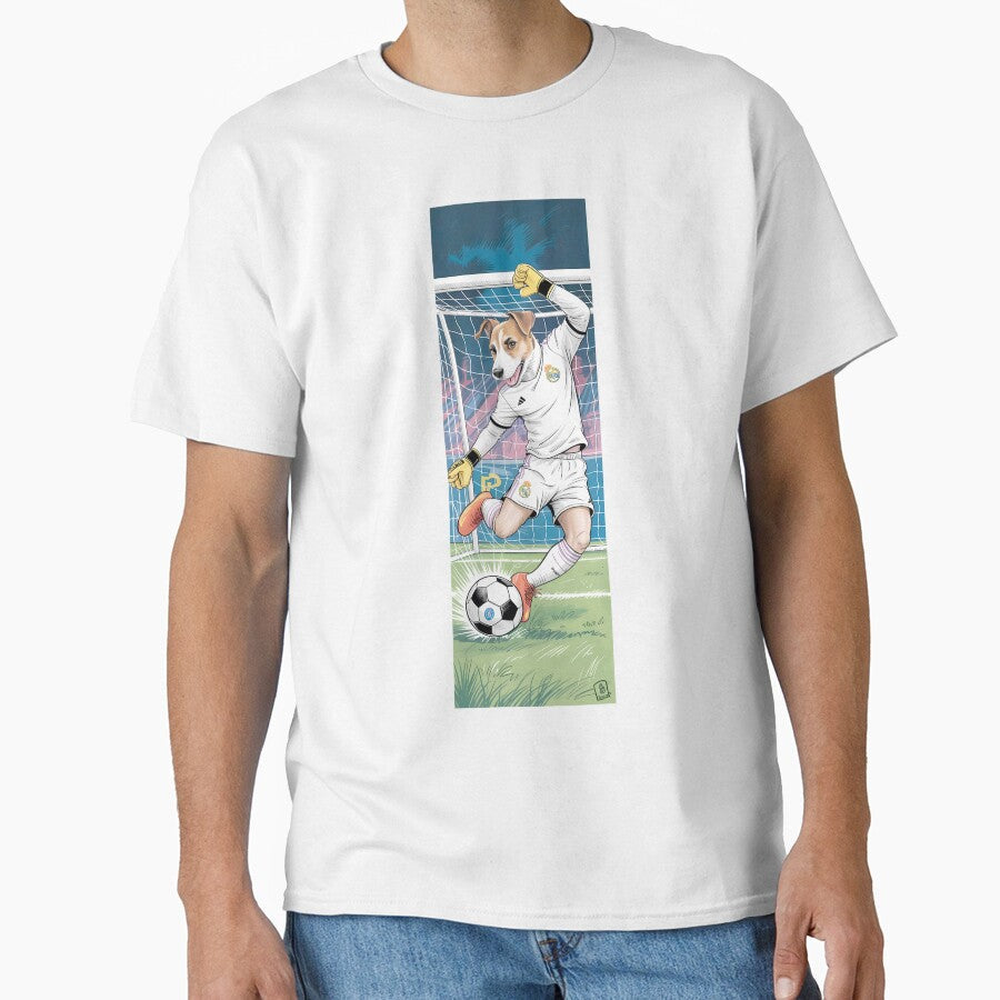 Goalie Dog Soccer Fan Art By Merch, Limited Edition - Adult & Kids T-Shirts, Sweatshirts & Hoodies apparel design preview 1