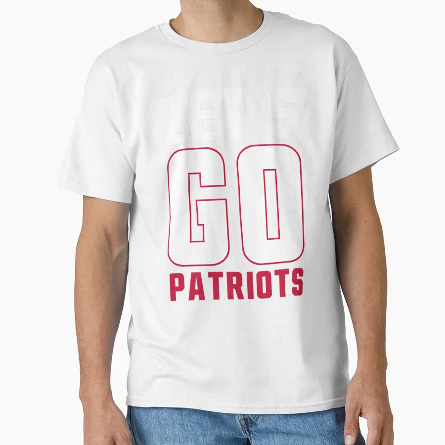New England Football Fans Go Patriots T-Shirt - Aesthetic Graphic Unisex - T-Shirt, Sweatshirt, Hoodie