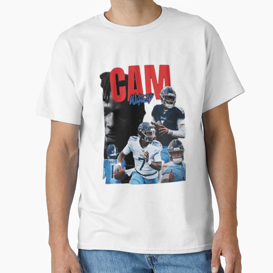 Cam Ward Titans Minimalist Logo T-Shirt - Streetwear Style for Adults - T-Shirt, Sweatshirt, Hoodie