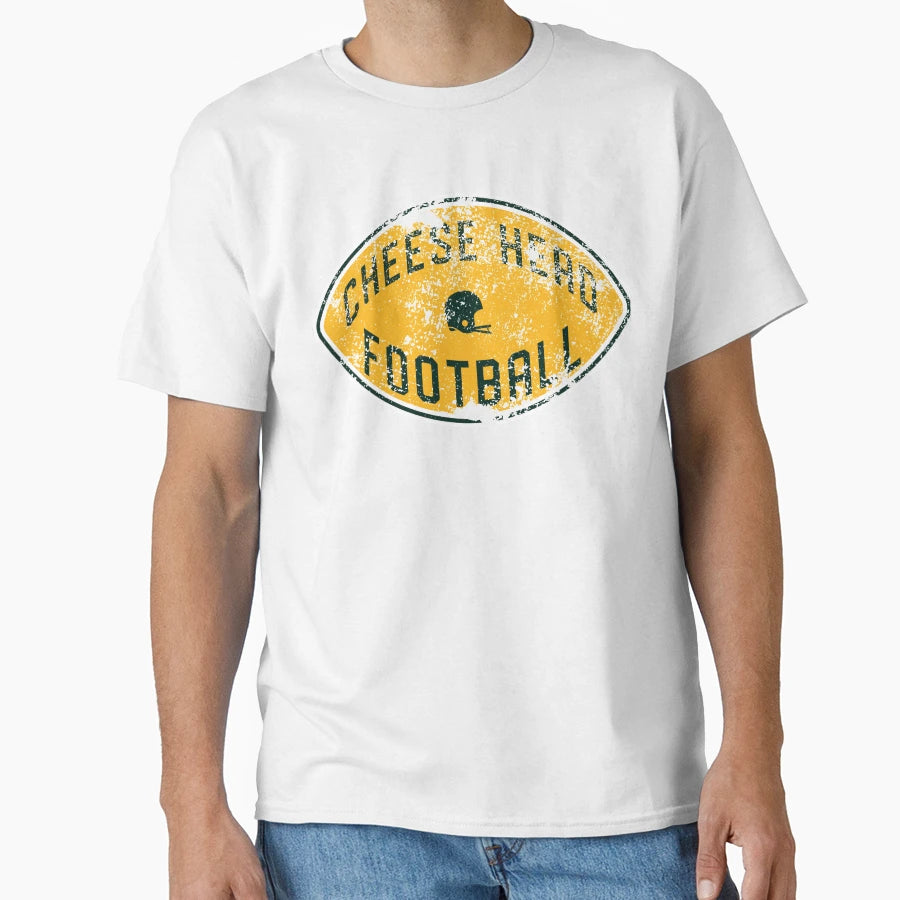Cheese Head Football T-Shirt - Unique Graphic Men Women - T-Shirt, Sweatshirt, Hoodie