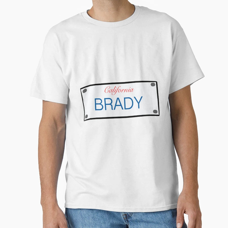 California License Plate Names Brady T-Shirt - Aesthetic Graphic Unisex - T-Shirt, Sweatshirt, Hoodie