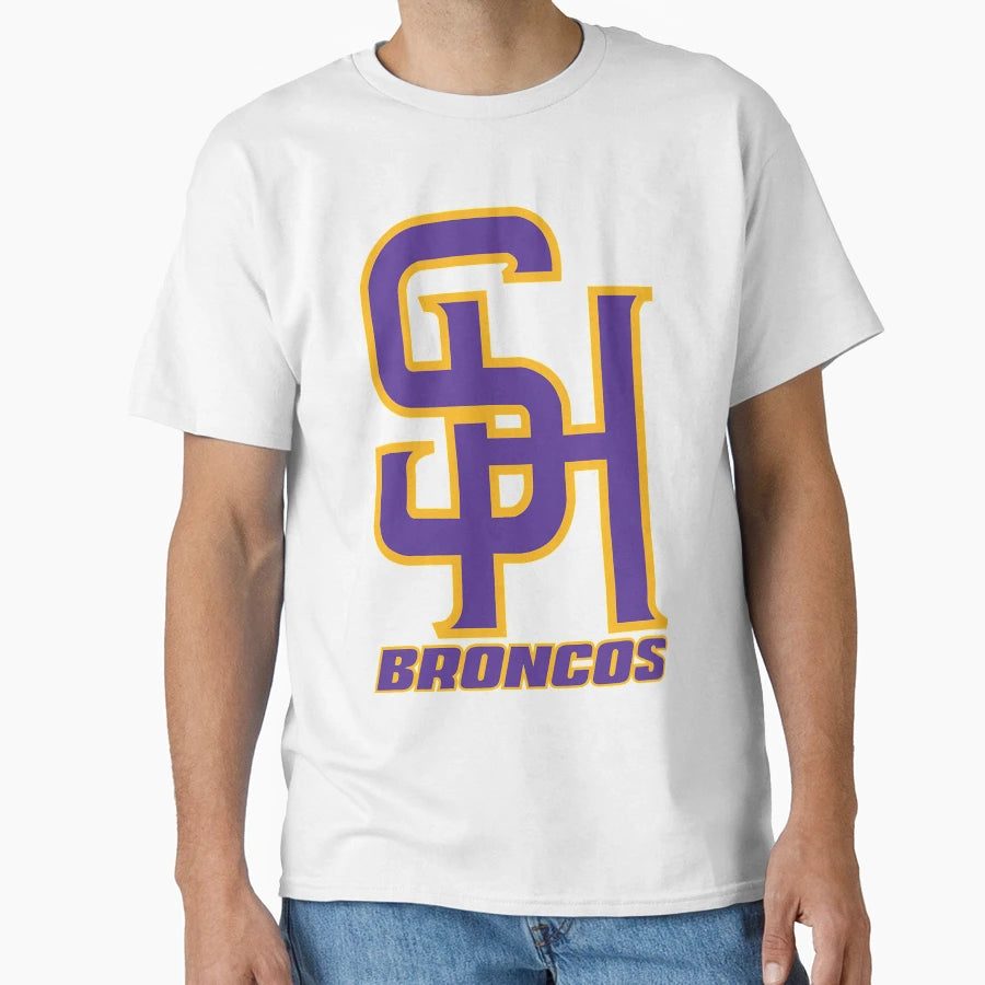 Sh Spring Hill Broncos T-Shirt - Trendy Graphic for Adults - T-Shirt, Sweatshirt, Hoodie