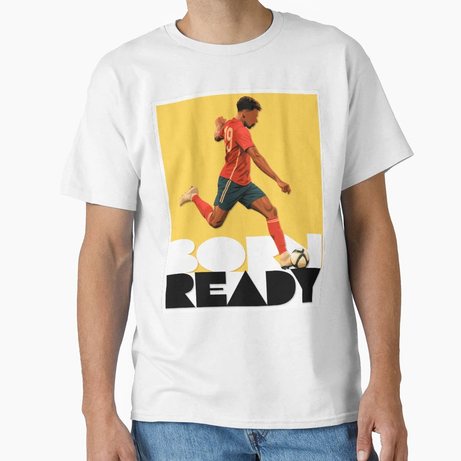 Born Ready Lamine Yamal Inspired Future T-Shirt - Custom Art Print Unisex - T-Shirt, Sweatshirt, Hoodie