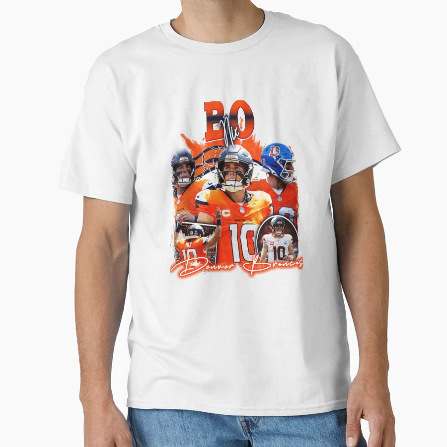 Bo Nix Bootleg T-Shirt - Graphic Print Men Women - T-Shirt, Sweatshirt, Hoodie