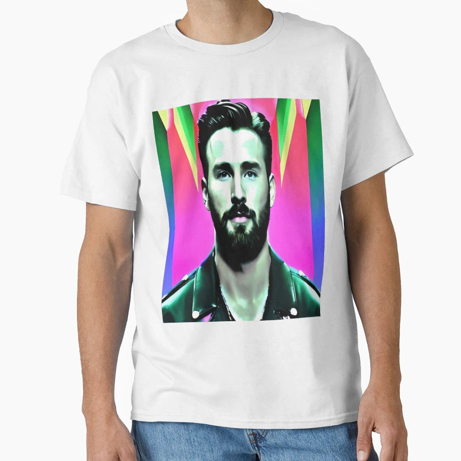 Chris Evans T-Shirt - Custom Art Print Unisex - T-Shirt, Sweatshirt, Hoodie