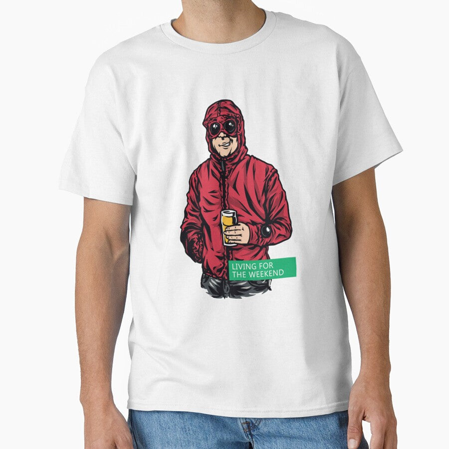 Living For The Weekend RED by winchells - Adult & Kids T-Shirts, Sweatshirts & Hoodies apparel design preview 1