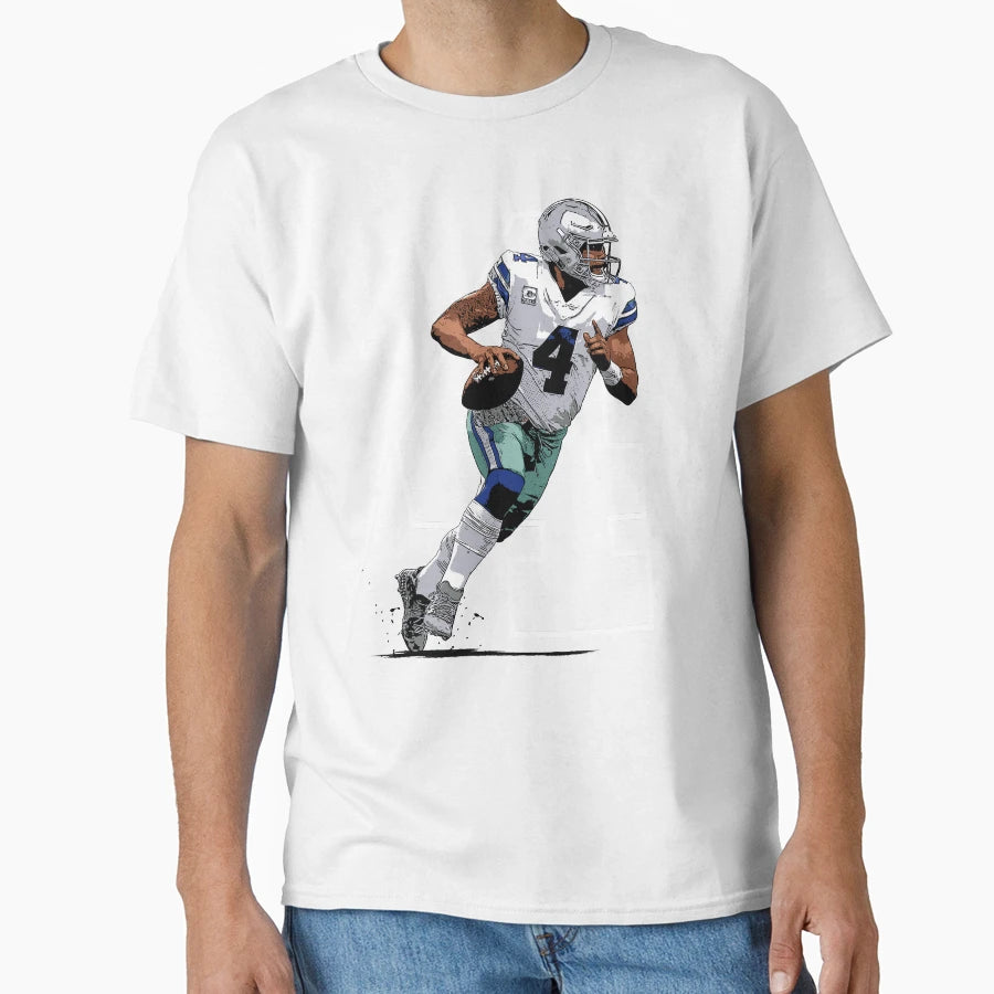 Prescott Dallas Football T-Shirt - Aesthetic Graphic for Adults - T-Shirt, Sweatshirt, Hoodie