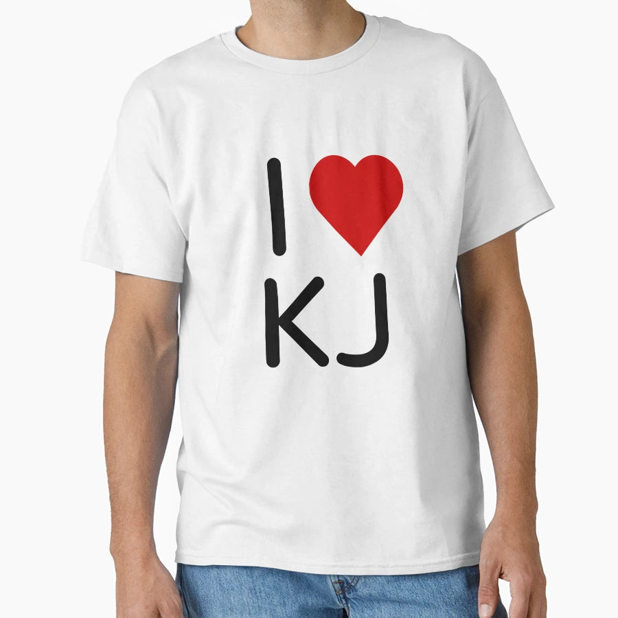 I Heart Kj T-Shirt - Custom Art Print for Adults - T-Shirt, Sweatshirt, Hoodie