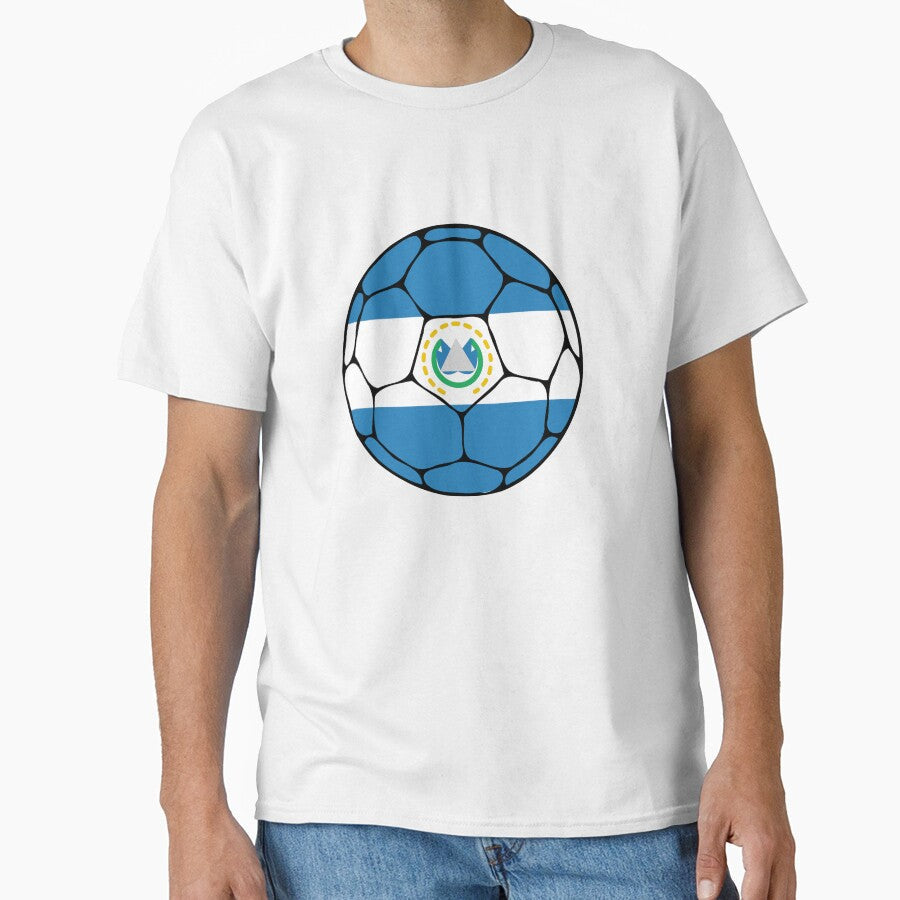 El Salvador Soccer Ball by ehgraphics15 - Adult & Kids T-Shirts, Sweatshirts & Hoodies apparel design preview 1