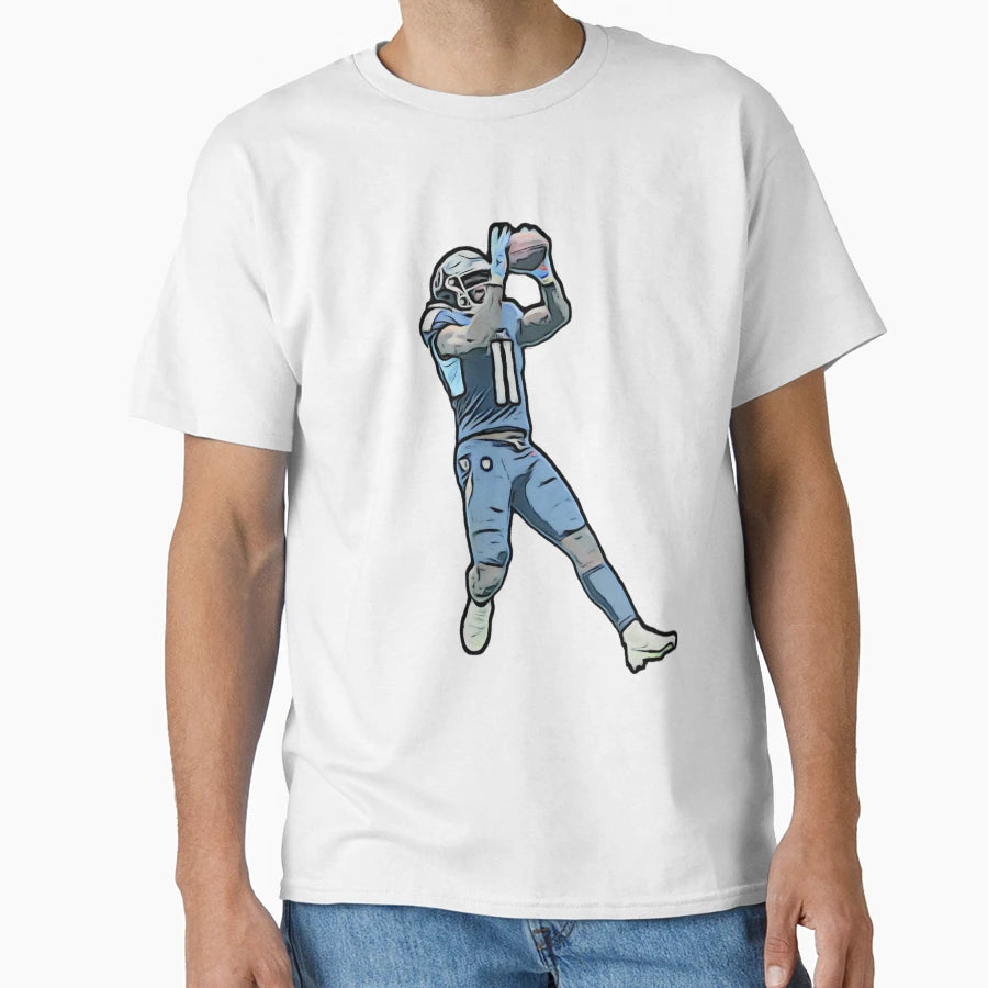 Aj Brown Titans Wide Receiver Bold T-Shirt - Casual Everyday Wear Unisex - T-Shirt, Sweatshirt, Hoodie