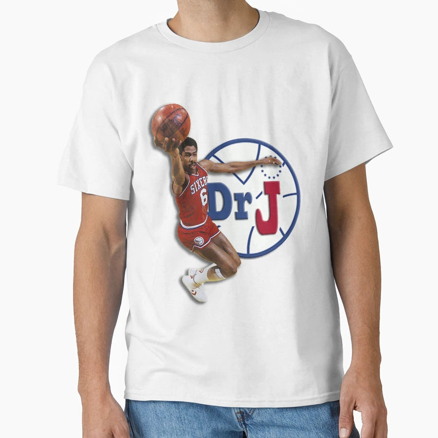 Dr J T-Shirt - Minimalist Print for Adults - T-Shirt, Sweatshirt, Hoodie