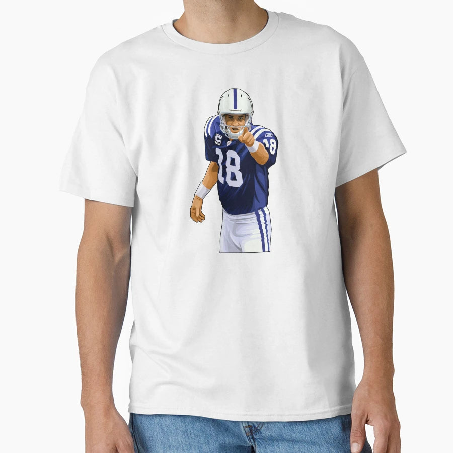 Peyton Manning 18 To Crowds T-Shirt - Aesthetic Graphic for Adults - T-Shirt, Sweatshirt, Hoodie