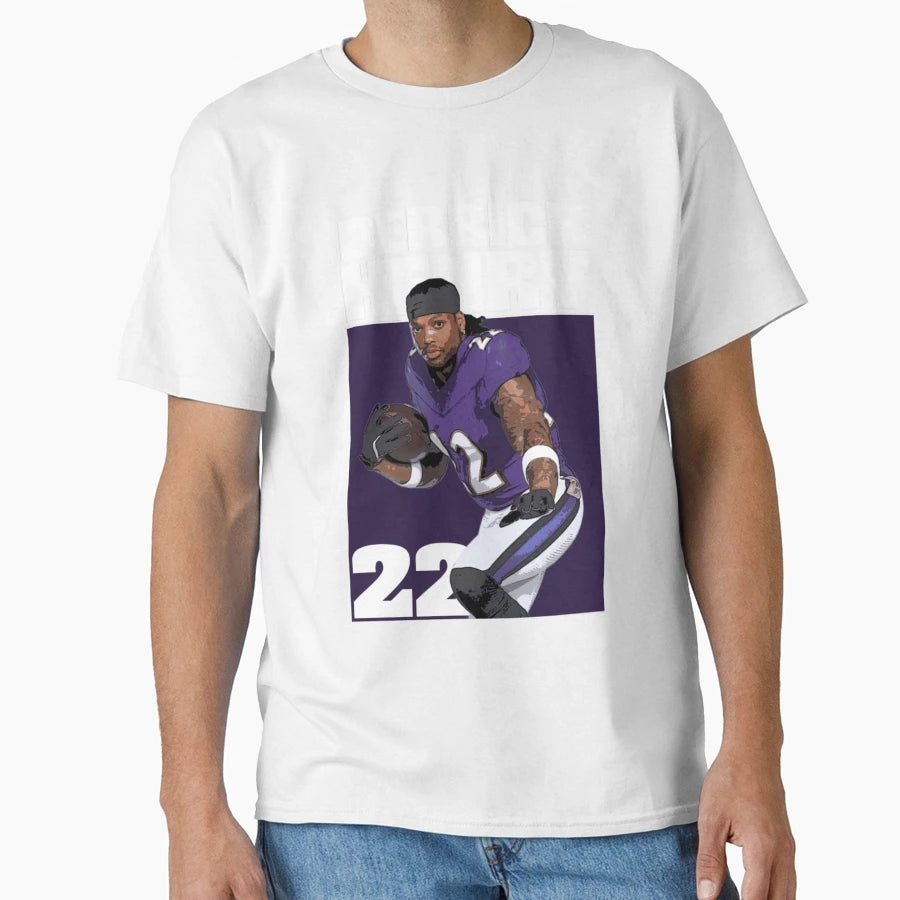 DH Ravens Football Player Portrait T-Shirt - Streetwear Style Men Women - T-Shirt, Sweatshirt, Hoodie