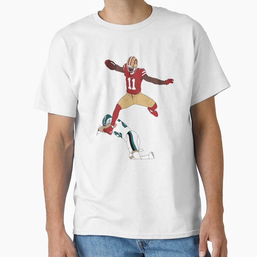 49Ers Brandon Aiyuk Hurdle San T-Shirt - Trendy Graphic Men Women - T-Shirt, Sweatshirt, Hoodie
