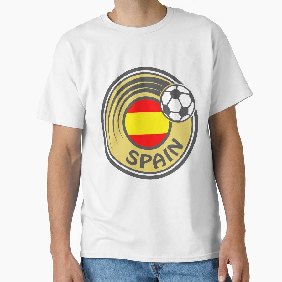 Spain Football Soccer Sign T-Shirt - Minimalist Print Men Women - T-Shirt, Sweatshirt, Hoodie