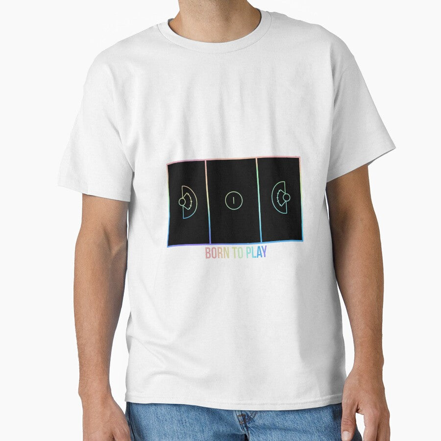 Black Born to play lacrosse by Als10806 - Adult & Kids T-Shirts, Sweatshirts & Hoodies apparel design preview 1