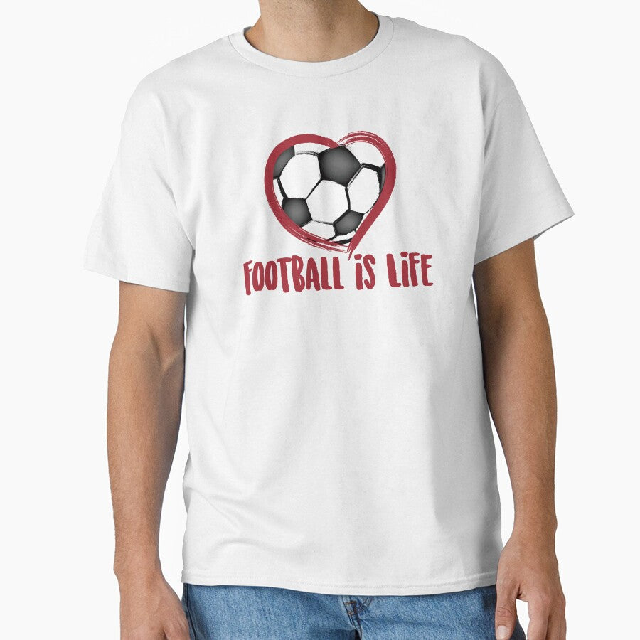 Football is Life, Heart Soccer by burlybot - Adult & Kids T-Shirts, Sweatshirts & Hoodies apparel design preview 1
