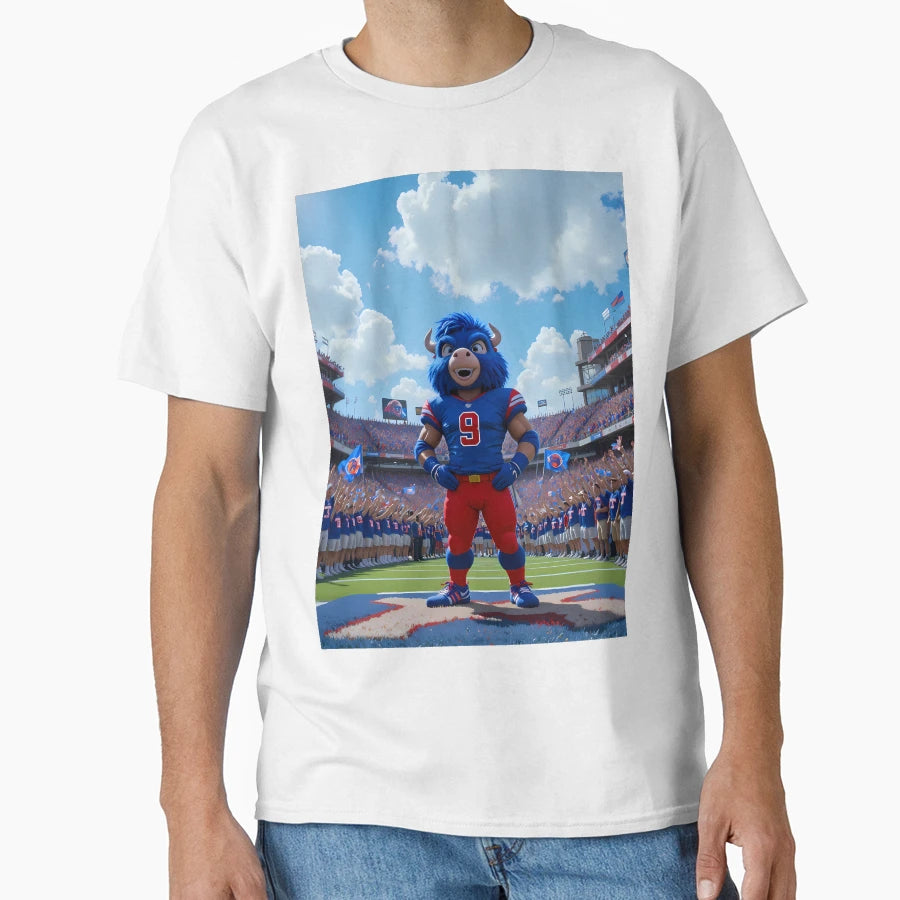 Illustration Buffalo Bills T-Shirt - Casual Everyday Wear Unisex - T-Shirt, Sweatshirt, Hoodie