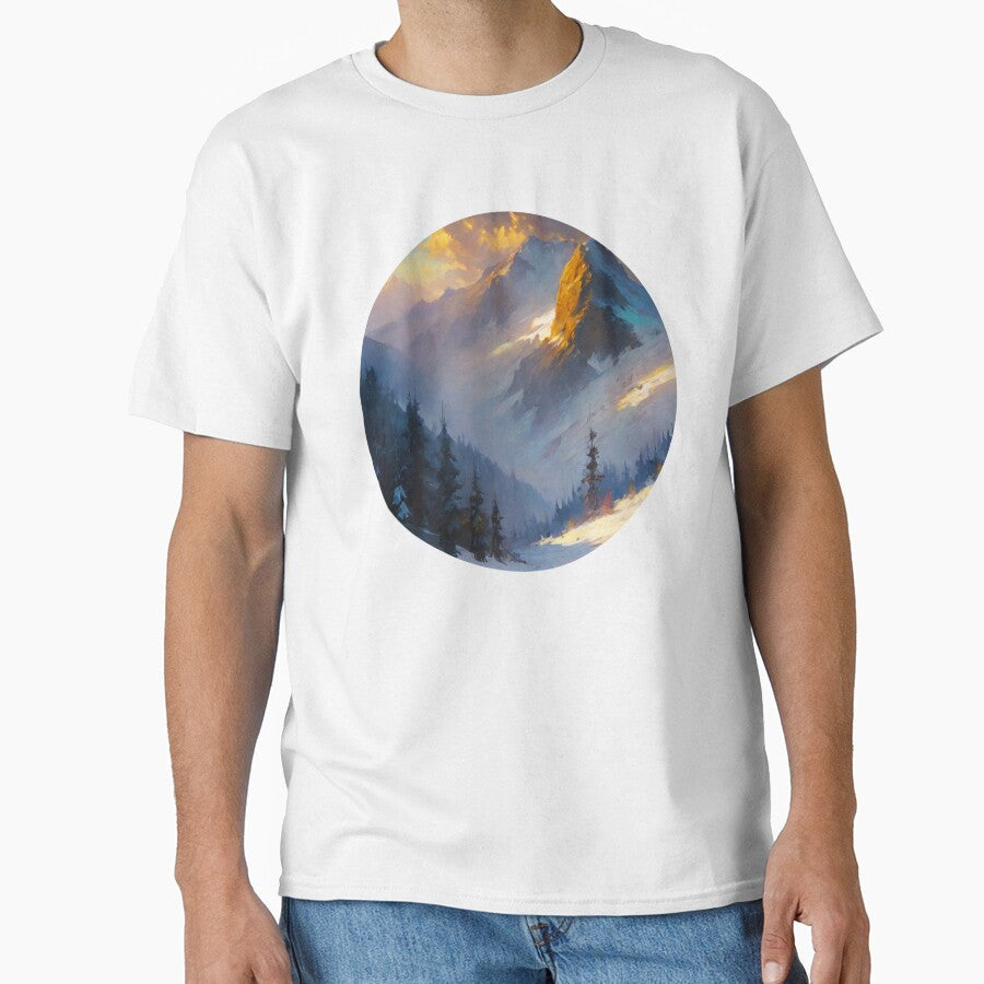 Sunny Winter Mountain by cr6zym1nd - Adult & Kids T-Shirts, Sweatshirts & Hoodies apparel design preview 1