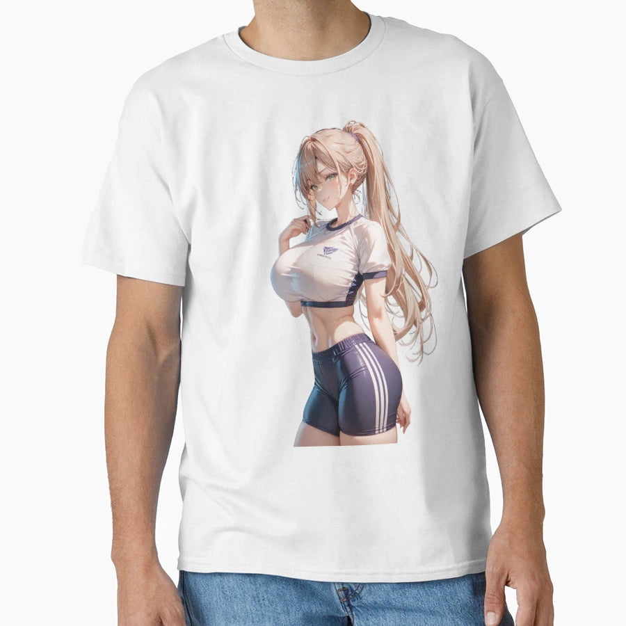 Anime Sport Gym Waifu T-Shirt - Unique Graphic Men Women - T-Shirt, Sweatshirt, Hoodie