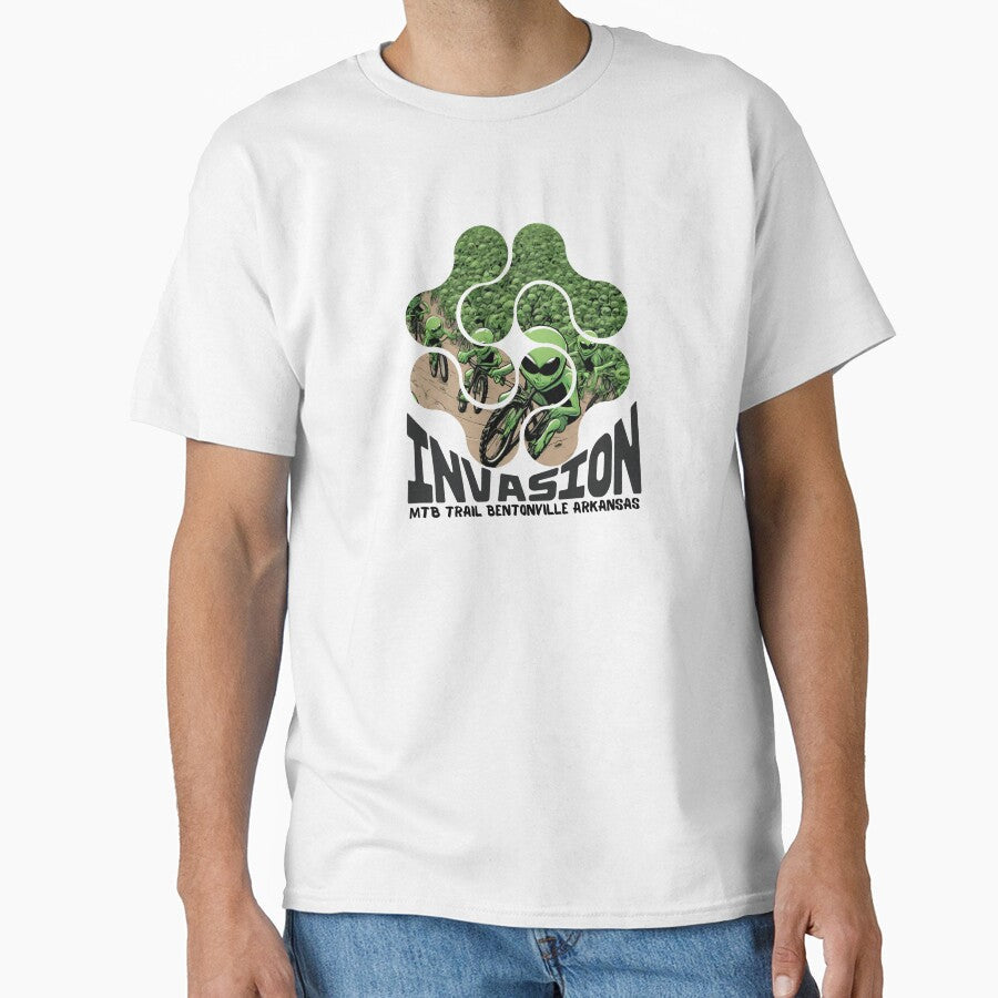 Invasion MTB Mountain Bike Trail Bentonville Arkansas - Adult & Kids T-Shirts, Sweatshirts & Hoodies apparel design preview 1