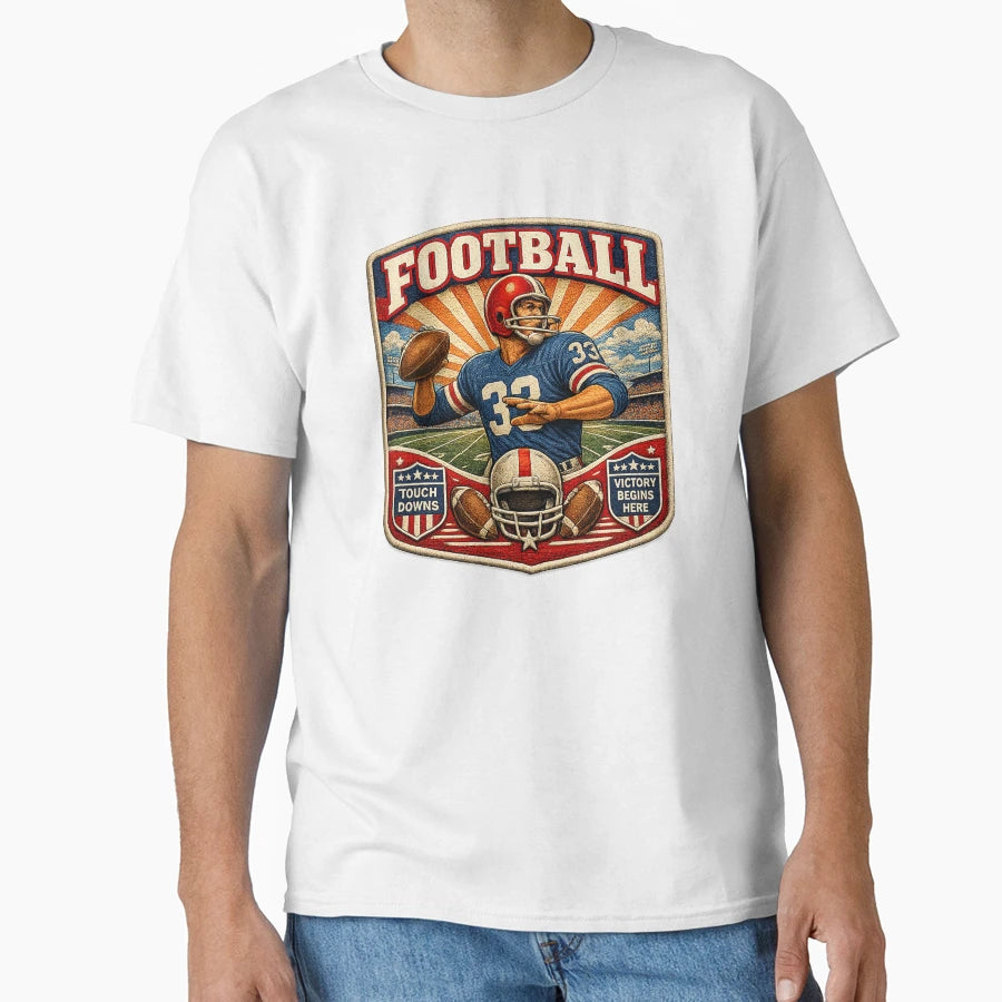 Football T-Shirt - Aesthetic Graphic Men Women - T-Shirt, Sweatshirt, Hoodie
